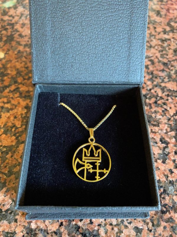 Anheng/medaljong gjennombrutt, uten kjede. - Bilde 2